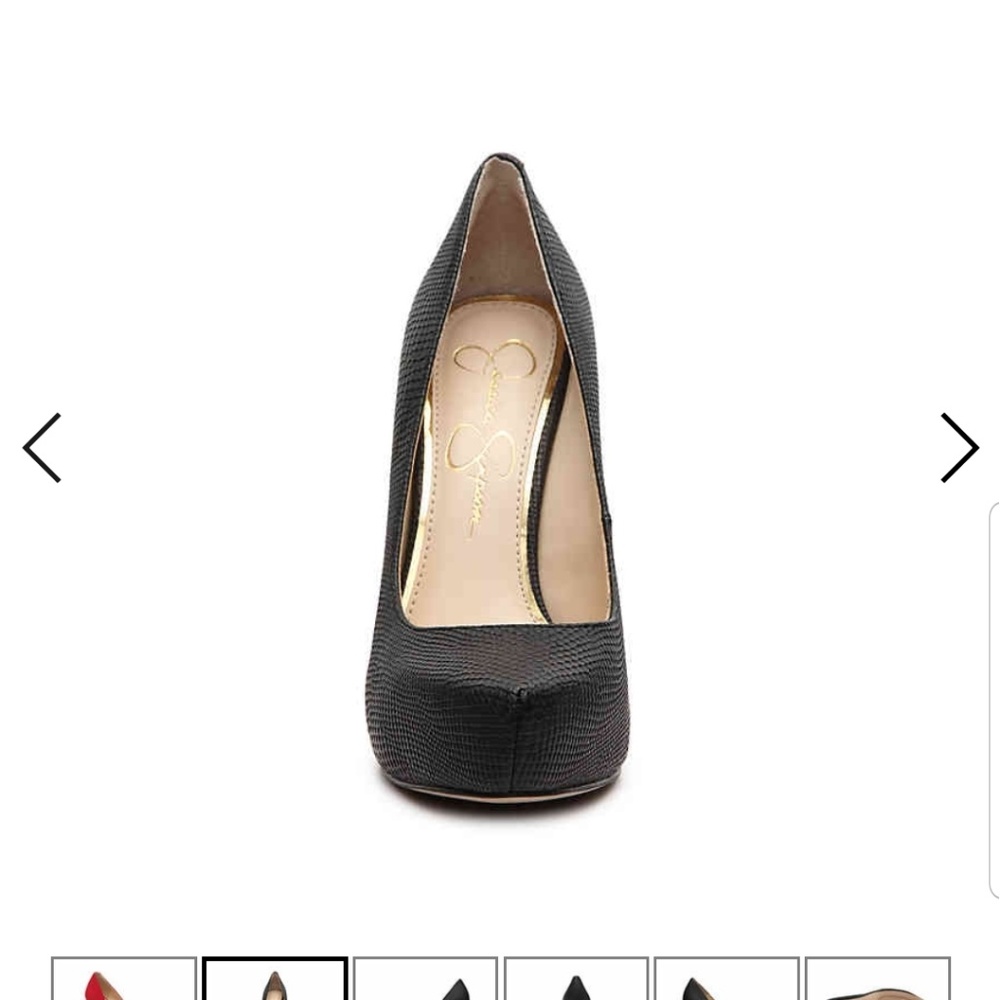 Size 6/36 Jessica Simpson faux snakeskin platforms